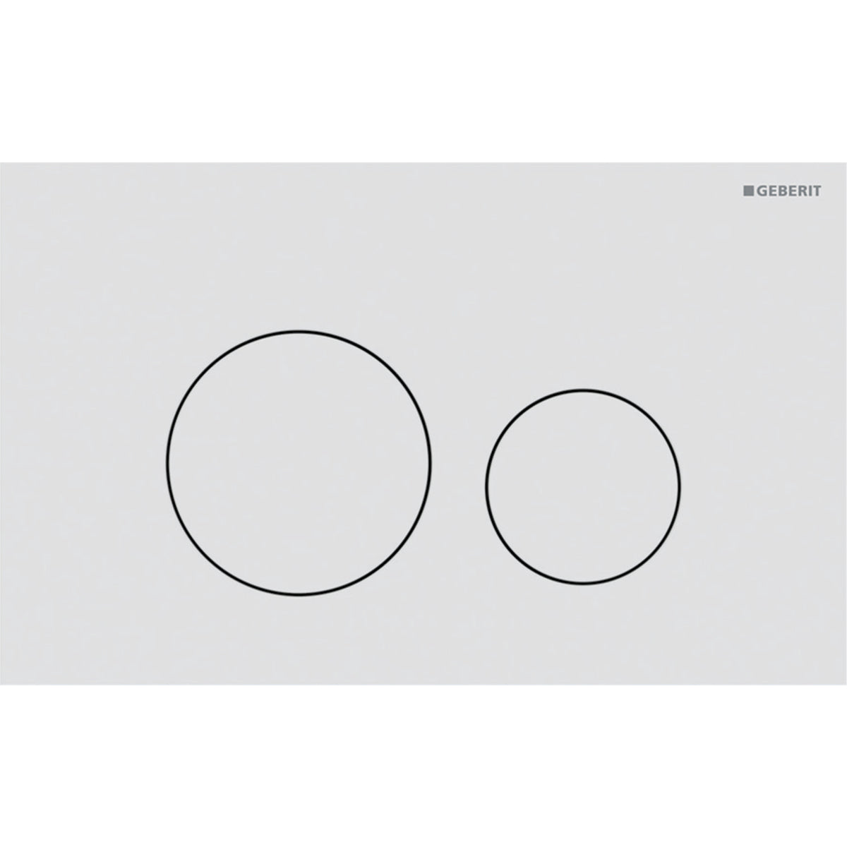 Geberit Sigma40 Round Mat Beyaz Kumanda Paneli