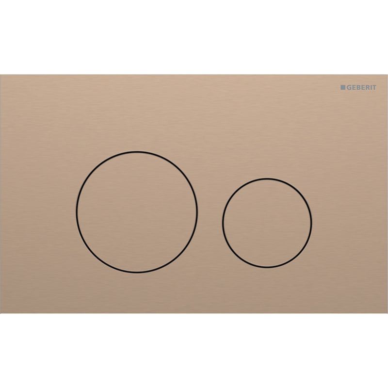 Geberit Sigma40 Round Fırçalanmış Prinç Kumanda Paneli