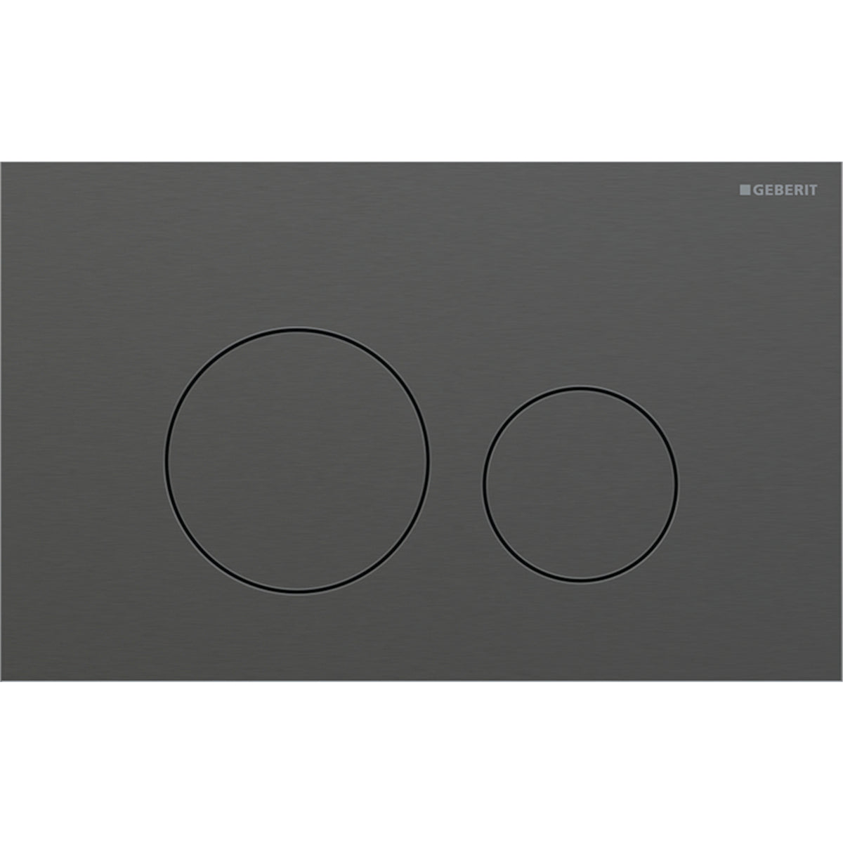 Geberit Sigma40 Round Siyah Krom Kumanda Paneli