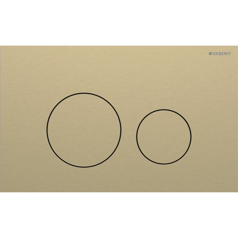 Geberit Sigma40 Round Fırçalanmış Prinç Kumanda Paneli