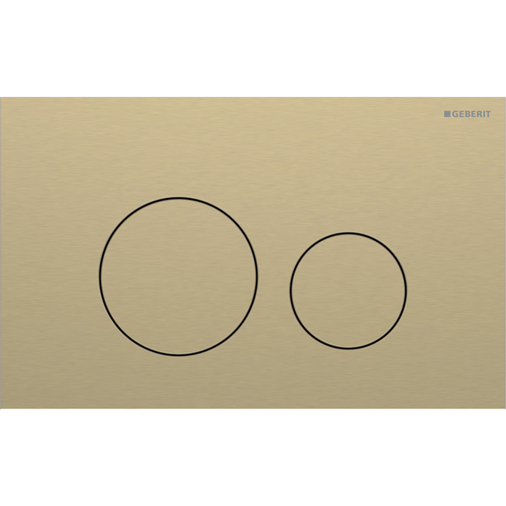 Geberit Sigma40 Round Fırçalanmış Prinç Kumanda Paneli