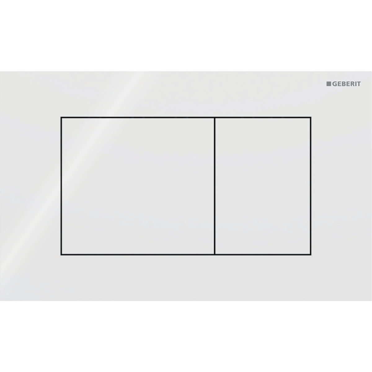 Geberit Sigma40 Square Kumanda Paneli Beyaz Cam