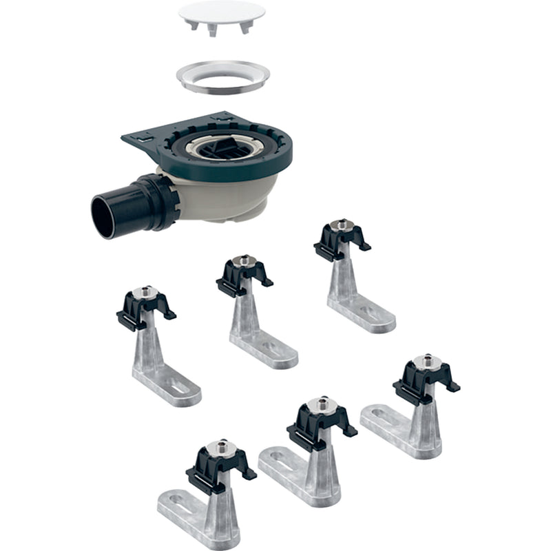 Geberit Setaplano Yer Süzgeci Sifon Seti 50Mm Derinlik 4 Ayaklı Montaj