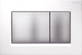Geberit Sigma30 Kumanda Kapağı, Çift Basmalı, Beyaz/Mat/Mat