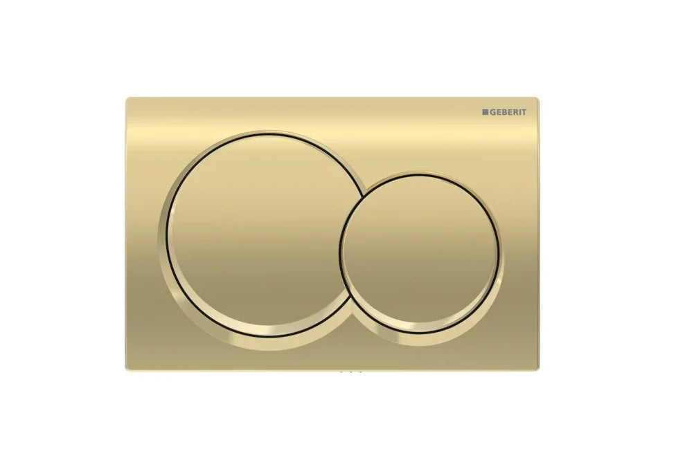 Geberit Alpha01 Kumanda Kapağı Çift Basmalı, Mat Krom